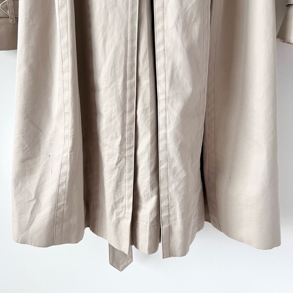 BURBERRY | Double Breasted Trench Coat Beige Cream MidLength Heritage UK 6 US 4 - Picture 7 of 16